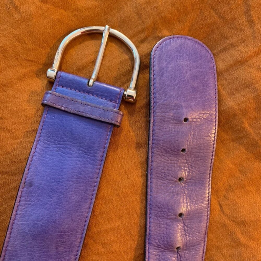 Celine Triomphe Gold Buckle  Belt